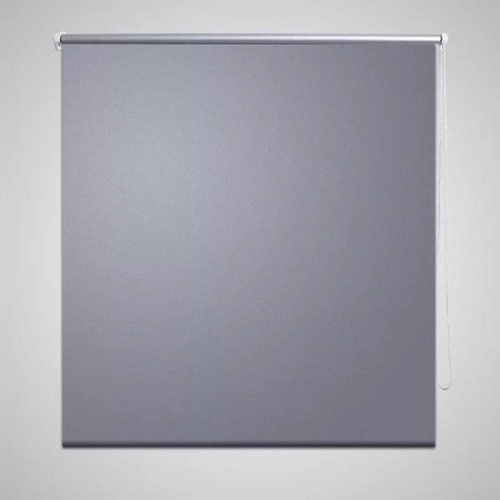 Roller Blind Blackout 140 x 175 cm Grey